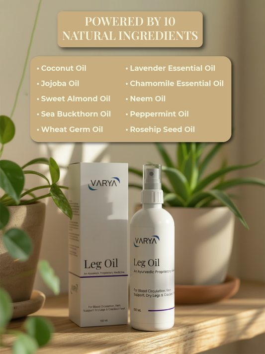 Varyia Leg Oil: A Daily Leg Care Routine to Support Diabetic Foot &amp; Leg Health