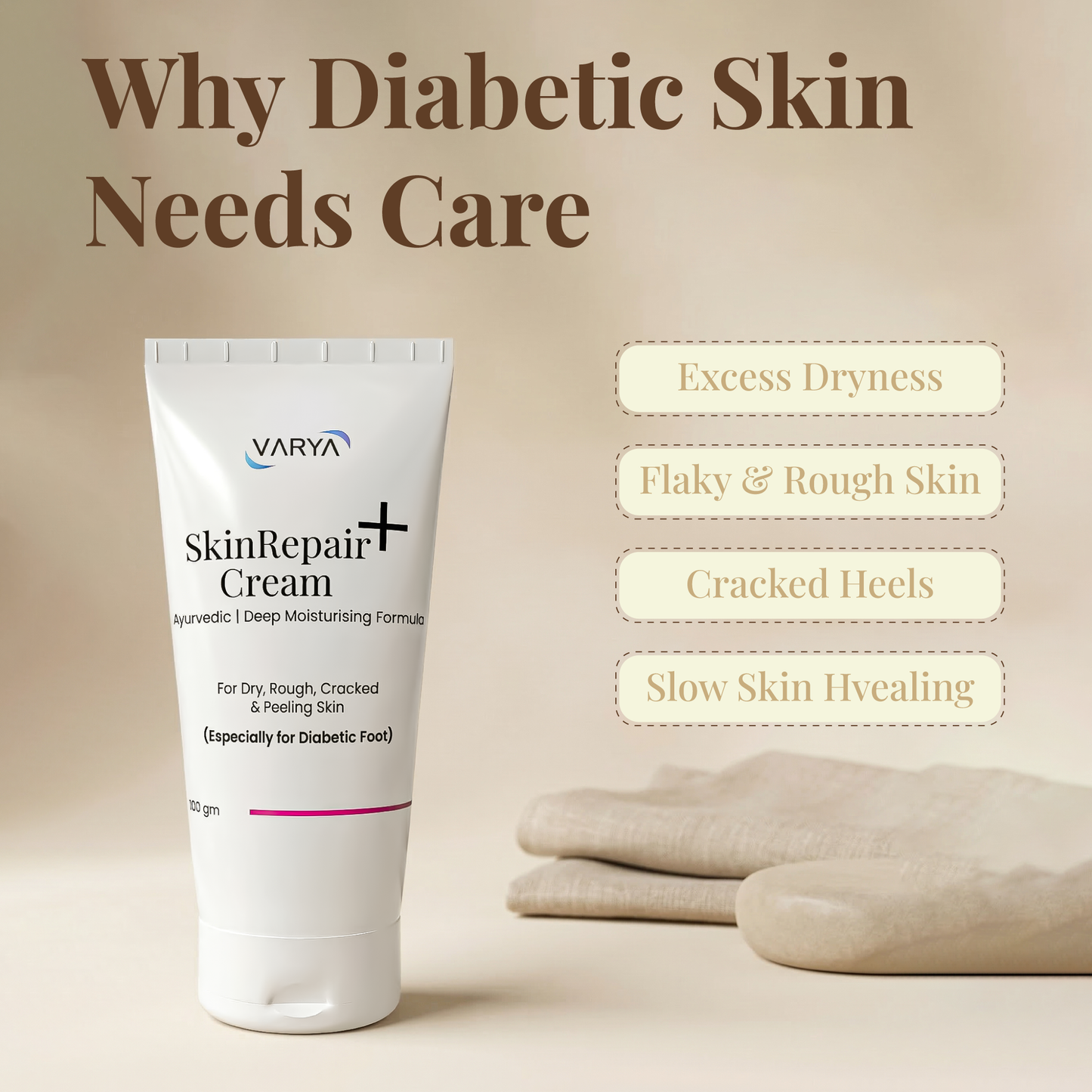Varya Skin Repair+ Cream for Diabetic Foot